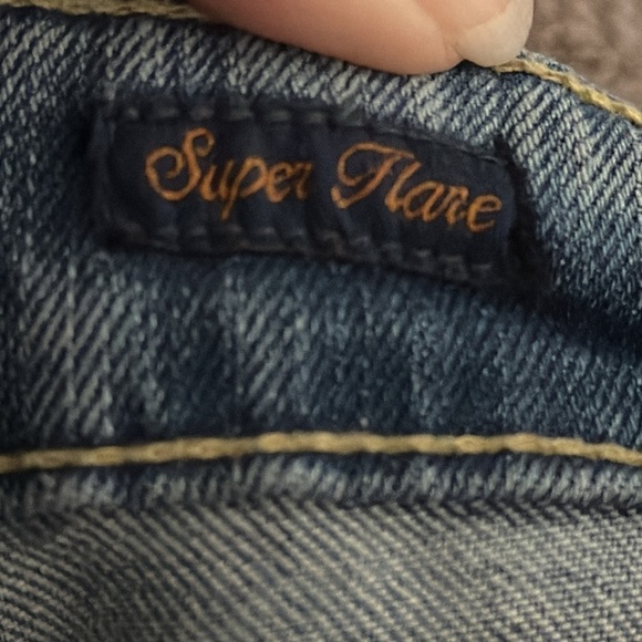 Aeropostale Vintage Y2K Super flare Jeans Low Rise Distressed Size 5/6S - Picture 10 of 11